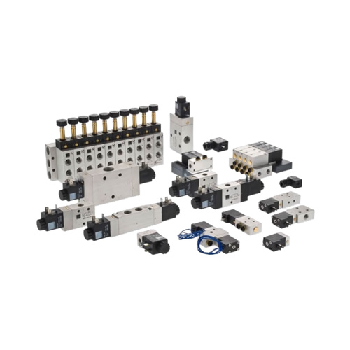 Electroválvulas de diferentes configuraciones, tamaños y voltajes